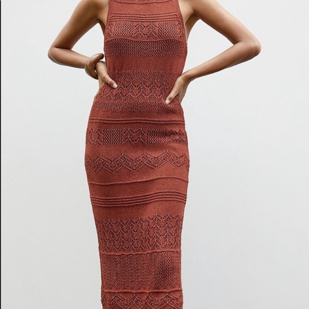 Anthropologie knit halter dress NWOT